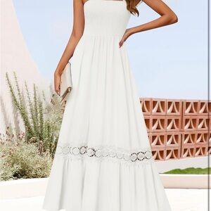Elegant White Maxi Dress